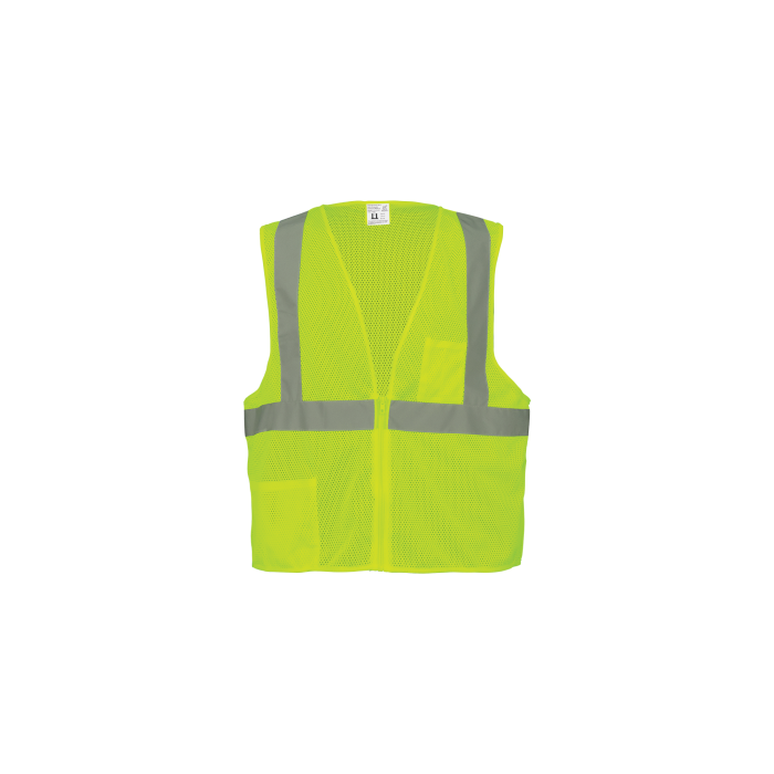High-Visibility Lightweight Mesh Polyester Safety Vest front