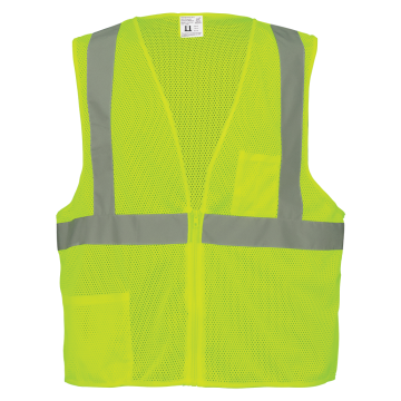 High-Visibility Lightweight Mesh Polyester Safety Vest front