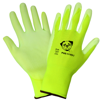 Yellow Light High Visibility Safety Gloves 