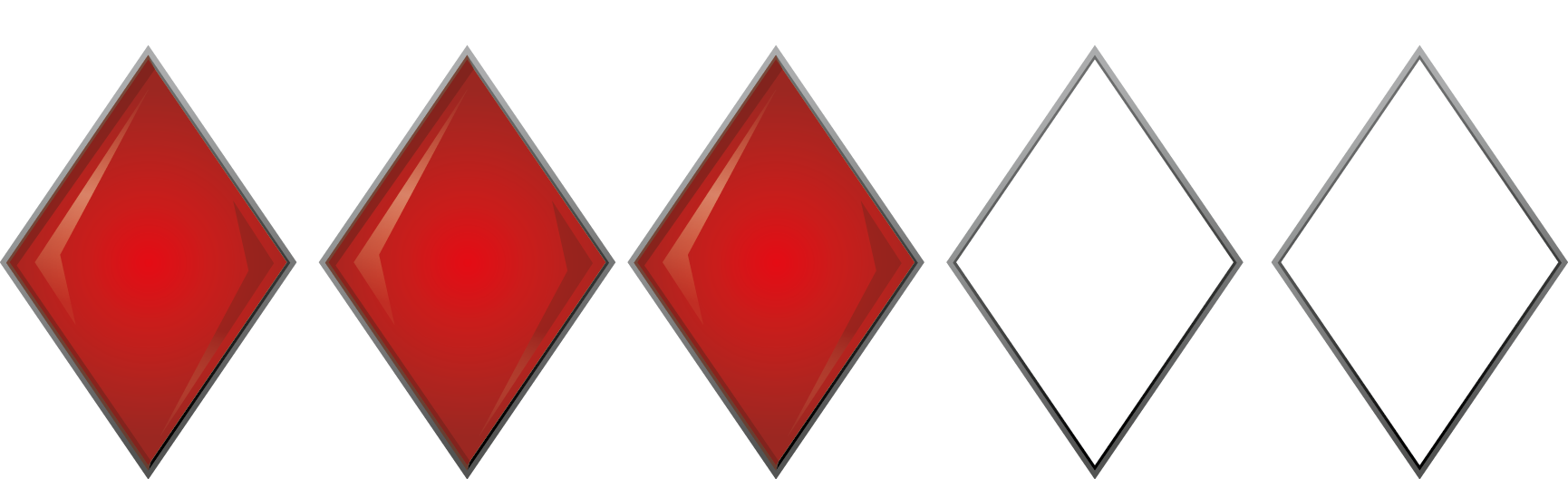 3 diamond ranking